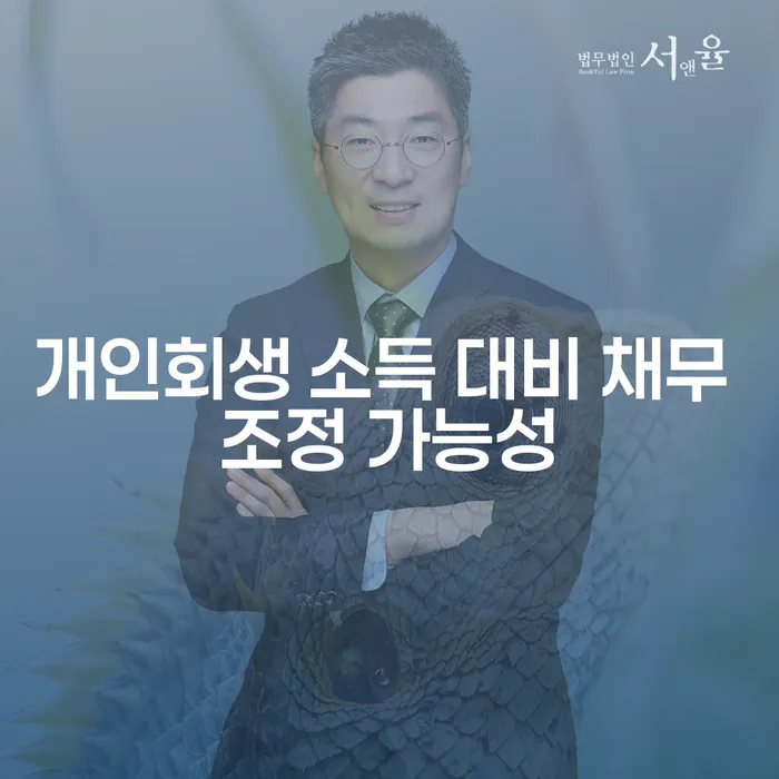 개인회생 소득 대비 채무 조정 가능성, 신청해 볼까요?